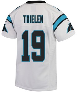 Adam Thielen 19 Carolina Panthers Youth Game Jersey - White
