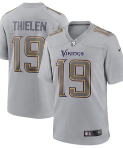Adam Thielen 19 Minnesota Vikings Men Atmosphere Fashion Game Jersey - Gray