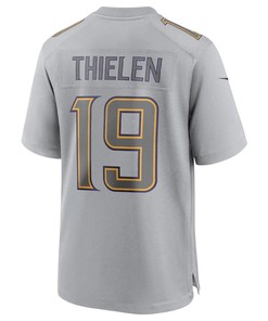 Adam Thielen 19 Minnesota Vikings Men Atmosphere Fashion Game Jersey - Gray