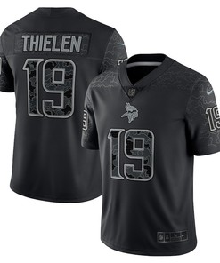 Adam Thielen 19 Minnesota Vikings RFLCTV Limited Jersey - Black