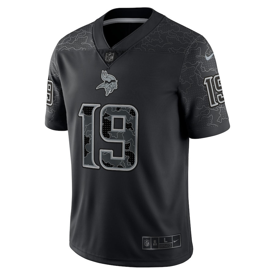 Adam Thielen 19 Minnesota Vikings RFLCTV Limited Jersey - Black