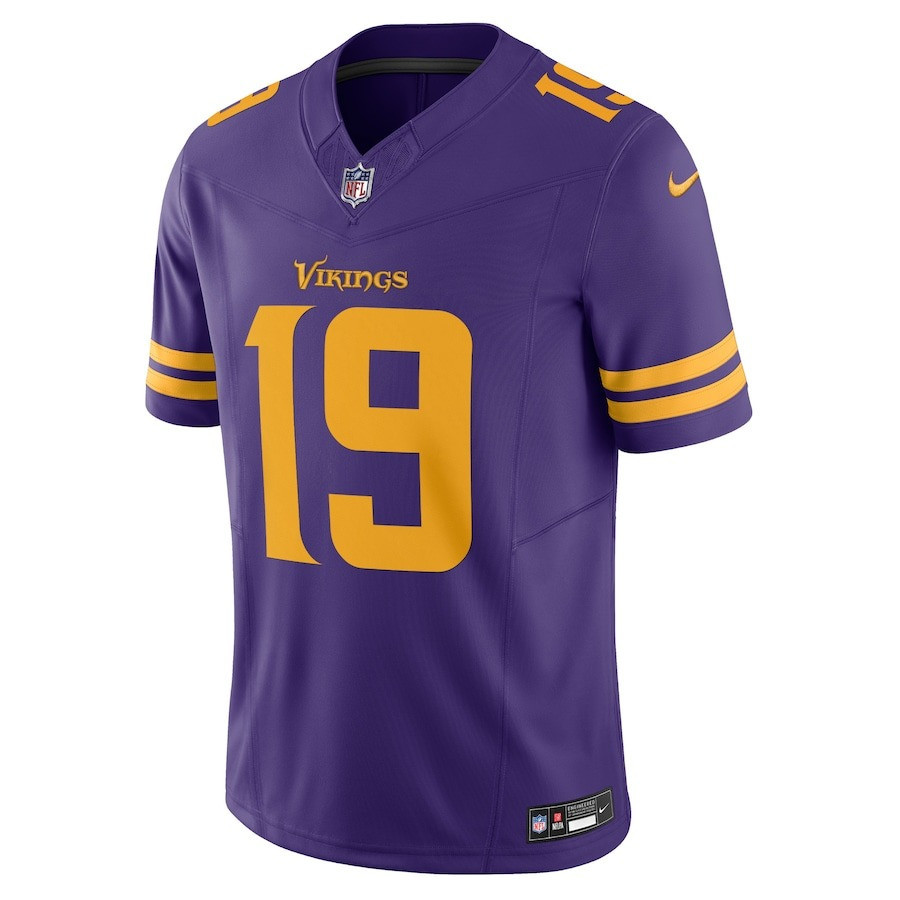 Adam Thielen Minnesota 19 Vikings Vapor F.U.S.E. Limited Alternate Jersey - Purple
