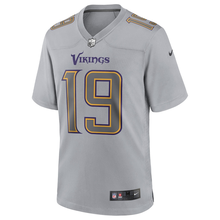 Adam Thielen Minnesota Vikings Atmosphere Fashion Game Jersey - Gray