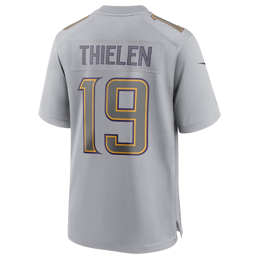 Adam Thielen Minnesota Vikings Atmosphere Fashion Game Jersey - Gray