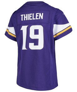 Adam Thielen Minnesota Vikings Girls Youth Game Jersey - Purple Jersey