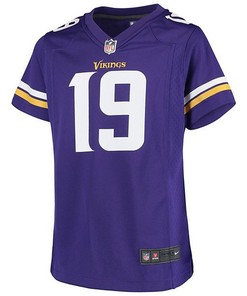 Adam Thielen Minnesota Vikings Girls Youth Game Jersey - Purple Jersey
