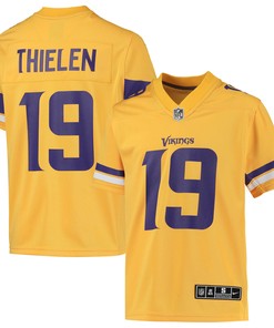Adam Thielen Minnesota Vikings Inverted Team Game Jersey - Gold Nfl
