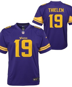 Adam Thielen Minnesota Vikings Nike Youth Color Rush Alternate Player Game Jersey - Purple