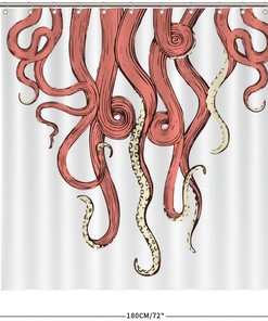 Add a Splash of the Ocean with Tentacles of Octopus Organisms Shower Curtain by ArogGeld