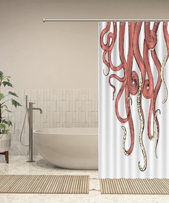 Add a Splash of the Ocean with Tentacles of Octopus Organisms Shower Curtain by ArogGeld