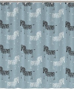 Add a Touch of the Wild with Zebra Shower Curtain featuring Wild Animal by ArogGeld