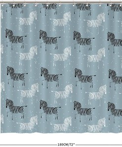 Add a Touch of the Wild with Zebra Shower Curtain featuring Wild Animal by ArogGeld