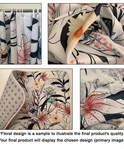 Add some Water Fantasy to your Bathroom with Artistic Print Seahorse Shower Curtain