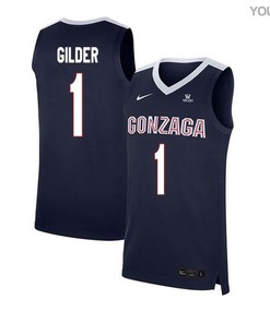 Admon Gilder 1 Gonzaga Bulldogs Elite Basketball Youth Jersey - Navy