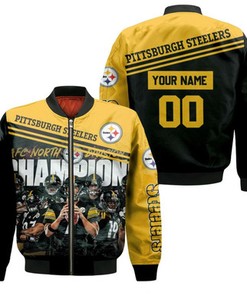 Afc North Division Champions Pittsburgh Steelers 2020 Great Players Personalized Bomber Jacket Model 255