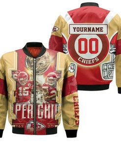 Afc West Division Kansas City Chiefs Champions 2021 Super Bowl Personalized Bomber Jacket Model 281