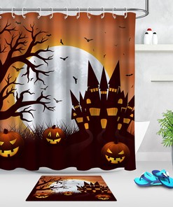 African American Woman Portrait Luxury Jewelry Shower Curtain for Retro Abstract Bathroom Decor