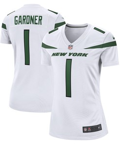 Ahmad Sauce Gardner 1 New York Jets Women's 2022 Draft First Round Pick Game Jersey In White
