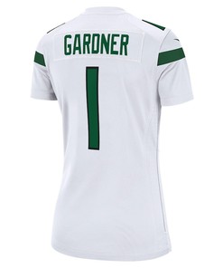 Ahmad Sauce Gardner 1 New York Jets Women's 2022 Draft First Round Pick Game Jersey In White