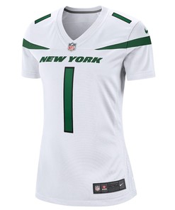Ahmad Sauce Gardner 1 New York Jets Women's 2022 Draft First Round Pick Game Jersey In White