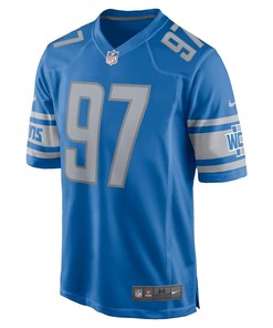 Aidan Hutchinson 97 Detroit Lions Men Game Jersey - Blue
