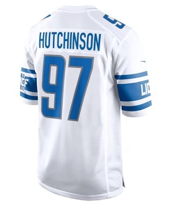 Aidan Hutchinson 97 Detroit Lions Men Game Jersey - White