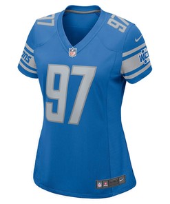 Aidan Hutchinson 97 Detroit Lions Women's 2022 Draft First Round Pick Game Jersey In Blue