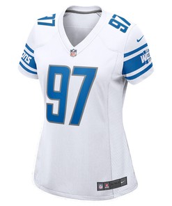 Aidan Hutchinson 97 Detroit Lions Women's 2022 Draft First Round Pick Game Jersey In White