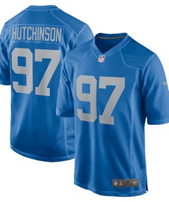 Aidan Hutchinson Detroit Lions 2022 Nfl Draft First Round Pick Alternate Game Jersey - Blue Nfl