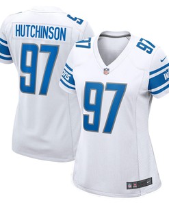 Aidan Hutchinson Detroit Lions Womens 2022 Nfl Draft First Round Pick Game Jersey - White Nfl