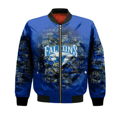 Air Force Falcons Bomber Jacket Camouflage Vintage - NCAA