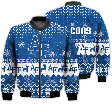 Air Force Falcons Sports Football American Ugly Christmas Sweater Gifts Unisex 3D Bomber Jacket