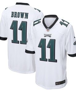 Aj Brown Philadelphia Eagles Game Jersey White Nfl