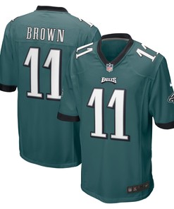 A.j. Brown Philadelphia Eagles Player Game Jersey - Midnight Green Nfl