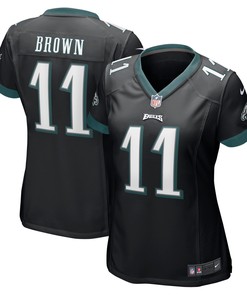 A.j. Brown Philadelphia Eagles Womens Player Game Jersey - Black Nfl