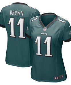 Aj Brown Philadelphia Eagles Womens Player Game Jersey Midnight Green Nfl