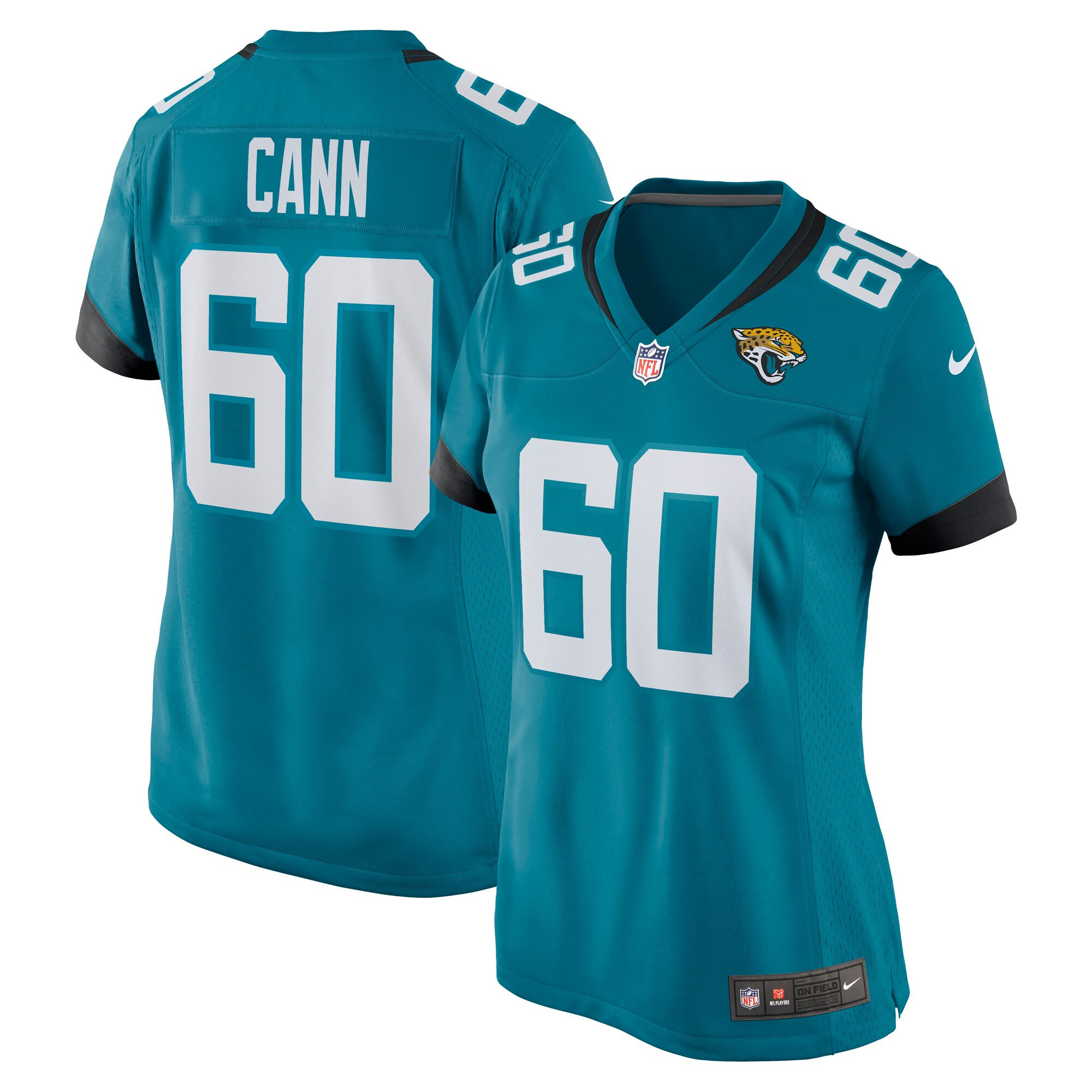 A.j. Cann Jacksonville Jaguars Womens Game Jersey - Teal Nfl