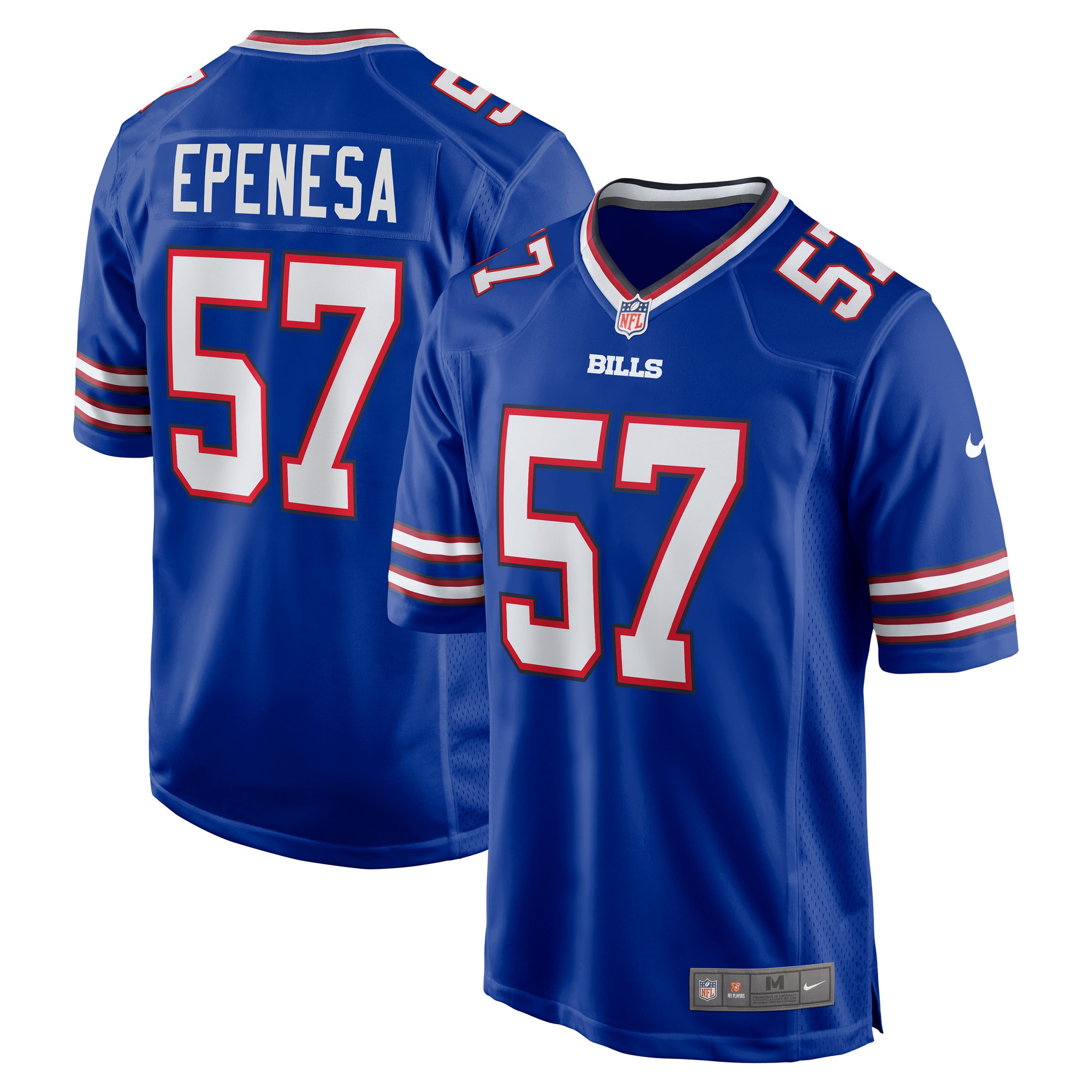 A.j. Epenesa Buffalo Bills Game Player Jersey - Royal Nfl