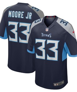 A.j. Moore Jr. Tennessee Titans Player Game Jersey - Navy Nfl