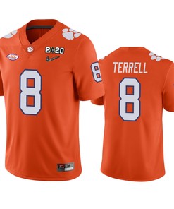 A.j. Terrell Clemson Tigers 2020 National Championship Orange Jersey