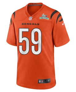 Akeem Davis-Gaither 59 Cincinnati Bengals Super Bowl LVII Champions Men Alternate Game Jersey - Orange