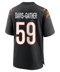 Akeem Davis-Gaither 59 Cincinnati Bengals Super Bowl LVII Champions Men Game Jersey - Black