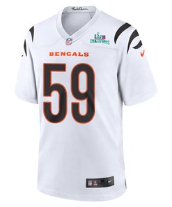 Akeem Davis-Gaither 59 Cincinnati Bengals Super Bowl LVII Champions Men Game Jersey - White