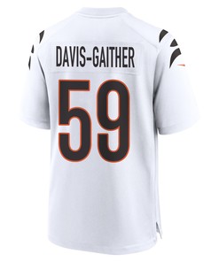 Akeem Davis-Gaither 59 Cincinnati Bengals Super Bowl LVII Champions Men Game Jersey - White