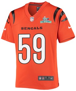 Akeem Davis-Gaither 59 Cincinnati Bengals Super Bowl LVII Champions Youth Alternate Game Jersey - Black