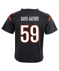Akeem Davis-Gaither 59 Cincinnati Bengals Super Bowl LVII Champions Youth Game Jersey - Black