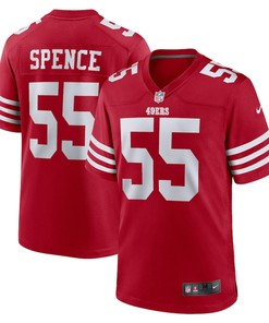 Akeem Spence 55 San Francisco 49ers Home Game Player Jersey - Scarlet