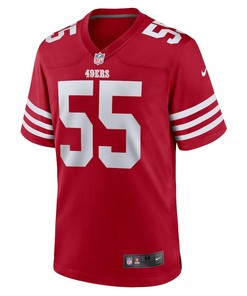 Akeem Spence 55 San Francisco 49ers Home Game Player Jersey - Scarlet