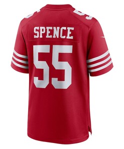 Akeem Spence 55 San Francisco 49ers Home Game Player Jersey - Scarlet