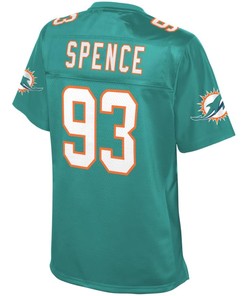 Akeem Spence Miami Dolphins Nfl Pro Line Womens Team Player Jersey - Aqua